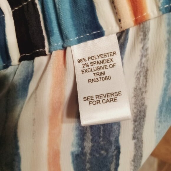 EXTRA LARGE WOMENS BARREL LEG CASUAL PANTS WITH POCKETS AND WAIST TIE - Picture 3 of 13